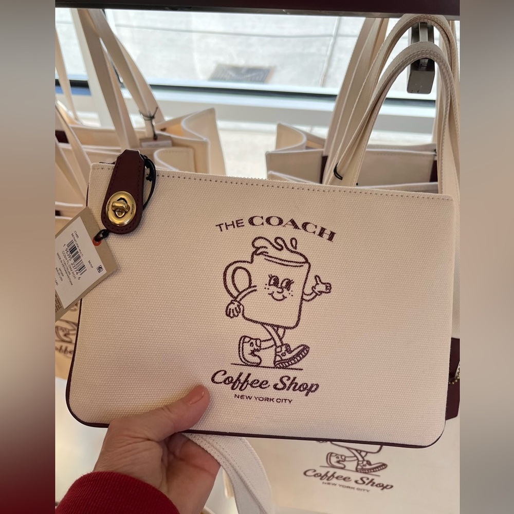 Coach Cafe Coffee Shop Pouch
